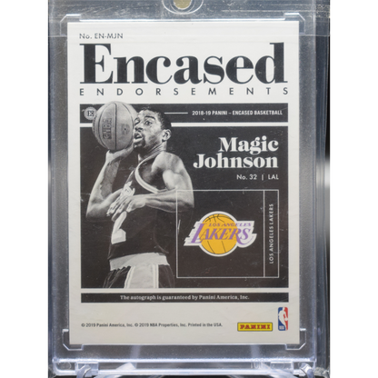 2019 Panini Encased Basketball - Magic Johnson EN-MJN - Endorsements Auto /3