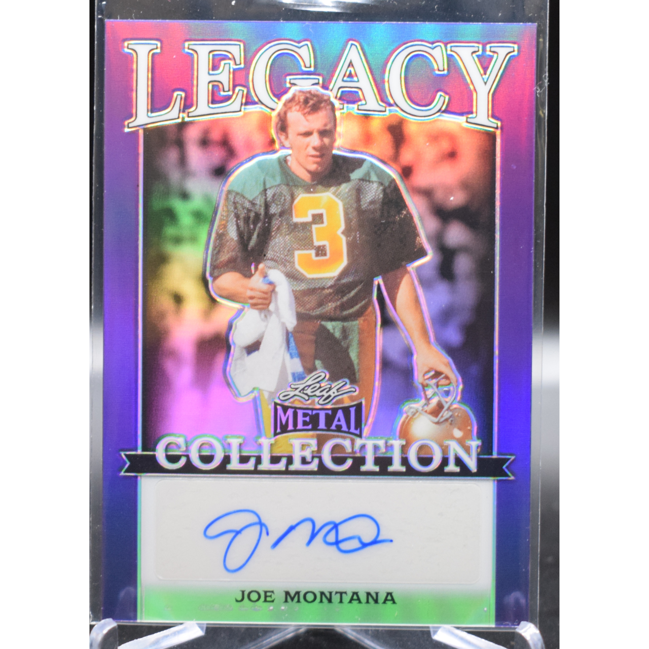 2024 Leaf Metal Legacy Collection Joe Montana - Autograph BA-JM3 6/10