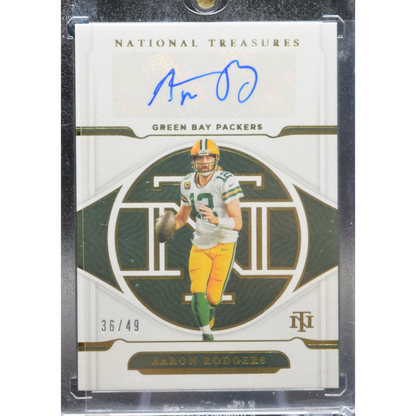2021 Panini National Treasures Football - Aaron Rodgers S-AR - NT Signature /49