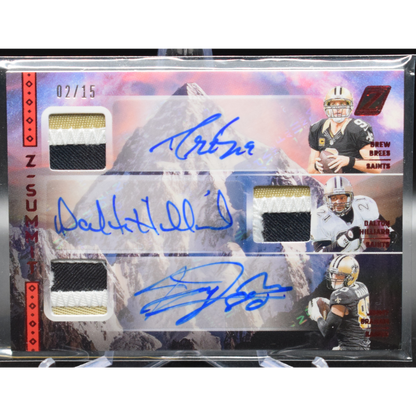 2024 Panini Zenith Football - Drew Brees Dalton Hilliard Jimmy Graham zsa-no - Summit Red /15