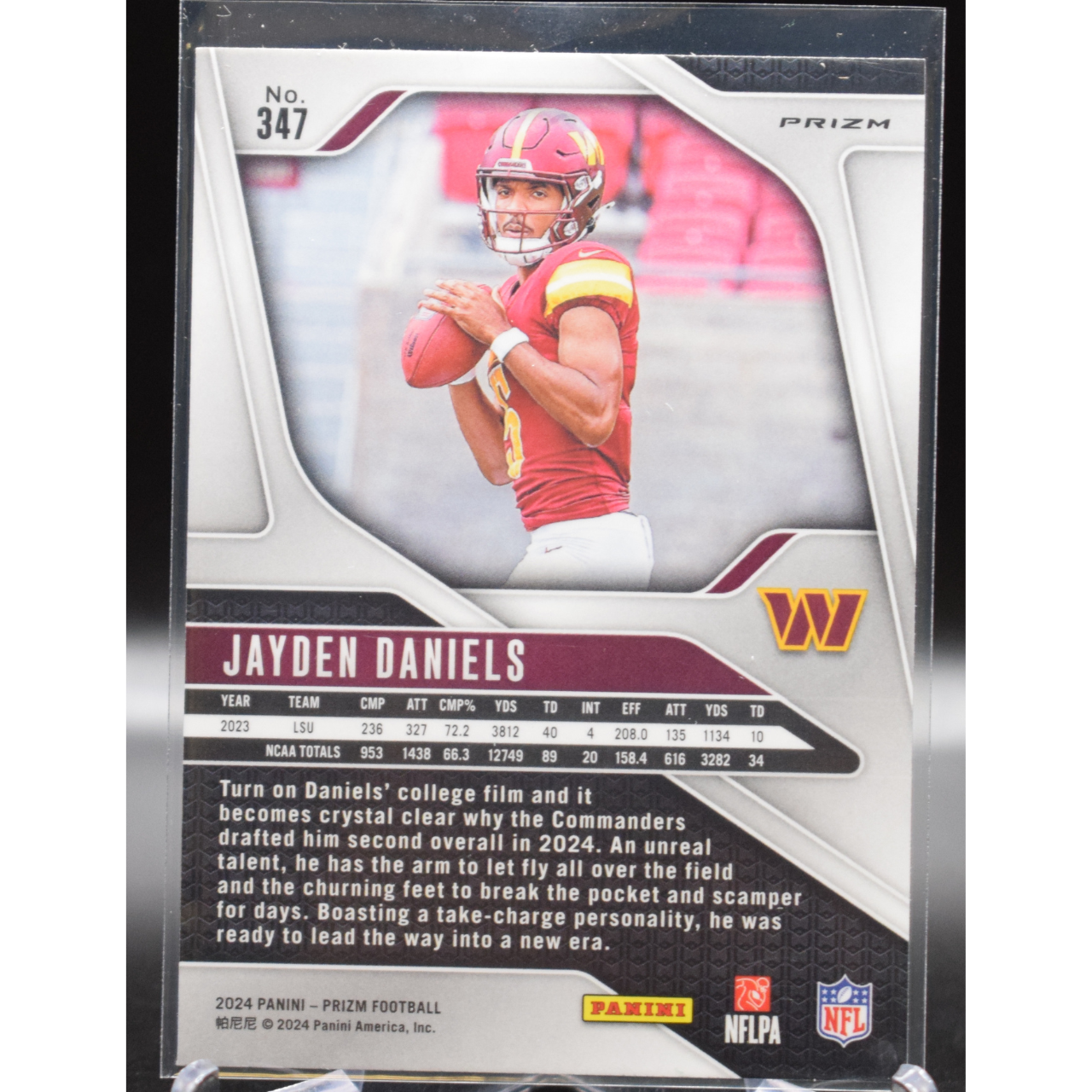 2024 Panini Prizm Football - Jayden Daniels 347 - Green Wave
