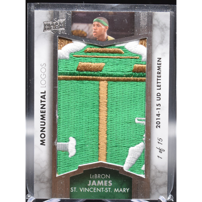 2014-15 Upper Deck Letterman Basketball - Lebron James ML-LJ - Monumental Logos /15