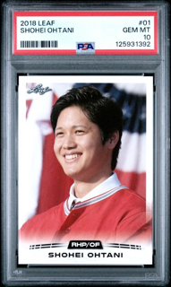 2018 Leaf - Shohei Ohtani 01 - PSA 10