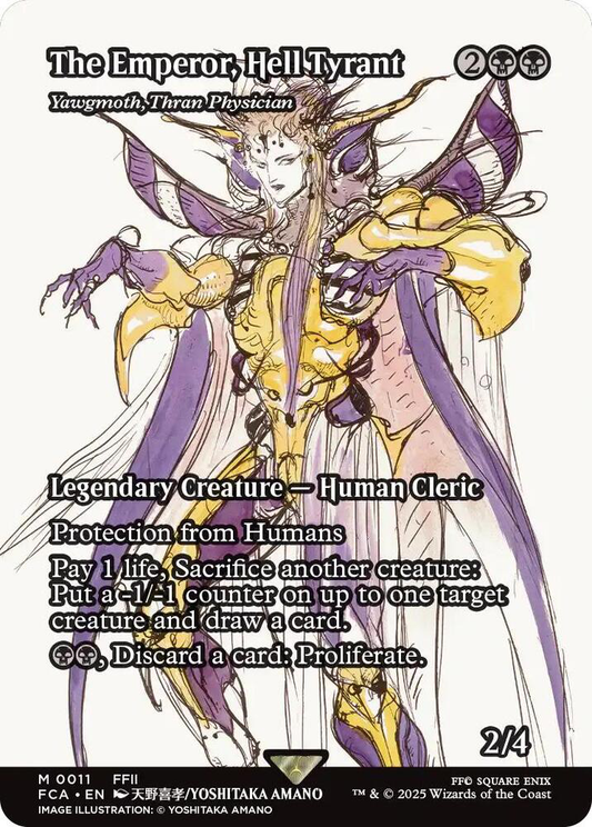 The Emperor, Hell Tyrant - Yawgmoth, Thran Physician (Showcase) - Final Fantasy: Through the Ages (FCA)